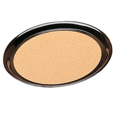 Vollrath Brown Round Cork-Lined Laminated 14" Serving Tray