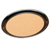 Vollrath Brown Round Cork-Lined Laminated 14" Serving Tray