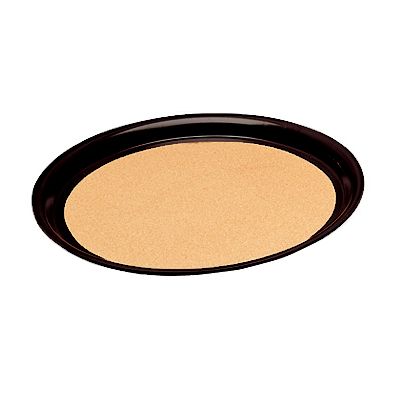Vollrath Brown Oval Cork-Lined Laminated 23 x 28 Serving Tray