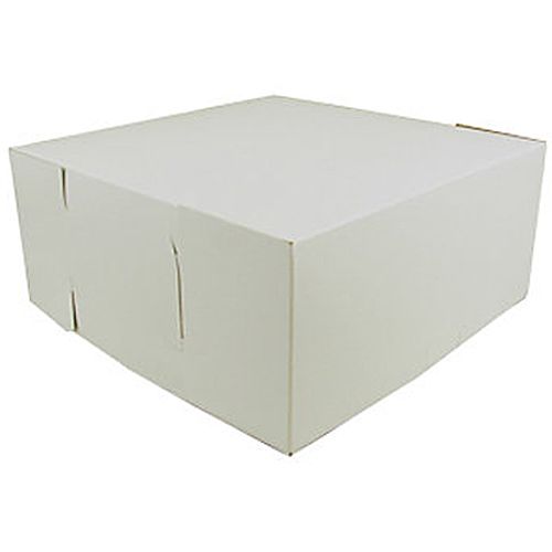 Southern Champion Tray 8" x 8" x 4" White Bakery Box