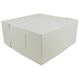 Southern Champion Tray 8" x 8" x 4" White Bakery Box