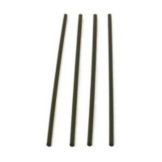Cello-O-Core 8" Black Slim Stir Straws