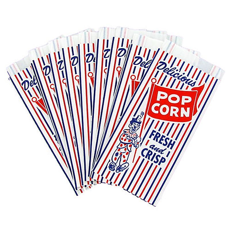 BagcraftPapercon 4 x 1-1/2 x 8 Pinch Bottom Popcorn Bag