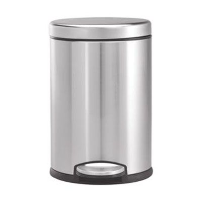 simplehuman&reg; Brushed S/S Step-On 4.5 L / 1.2 Gal Mini-Trash Can
