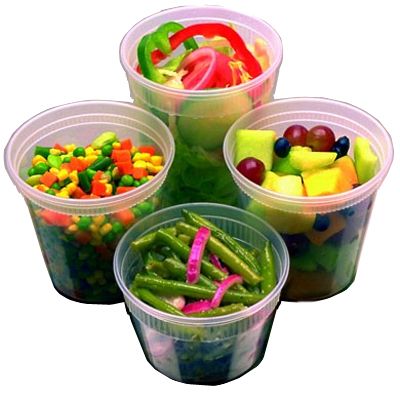 DeliTainer Black 12 oz Deli Container w/ Clear Lid, 250 Per Case