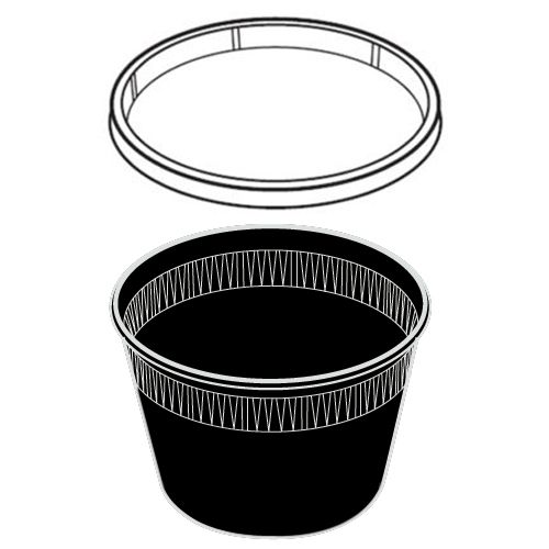 Newspring 16 Oz Delitainer&reg; Clear Lid Deli Combo Pack