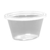 Newspring Ellipso&trade; Clear 4 Oz Container w/ Lid, 500 Per Case