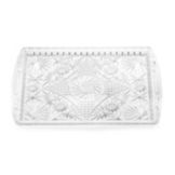 Tablecraft 18" Rectangular Plastic Crystalware Tray