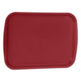 Traex&reg; Rectangular Burgundy 10" x 14" Fast Food Tray