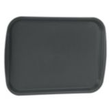 Traex&reg; Black 12" x 17" Fast Food Tray