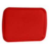 Traex&reg; Red Plastic 12" x 16" Fast Food Tray