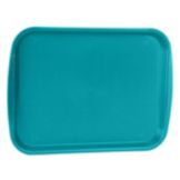 Traex&reg; 10" x 14" Teal Plastic Fast Food Tray