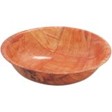 Tablecraft 6" Mahogany Round Woven Wood Bowl