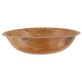 Adcraft&reg; 8" Round Woven Wood Salad Bowl