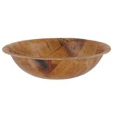 Adcraft&reg; 6" Round Woven Wood Salad Bowl