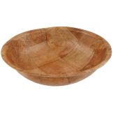 Adcraft&reg; 10" Round Woven Wood Salad Bowl