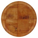 Adcraft&reg; 9" Woven Wood Round Plate