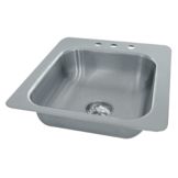 Smart Series 19in. x 19in. x 12in. Depth Drop-In Sink, SS-1-1919-12