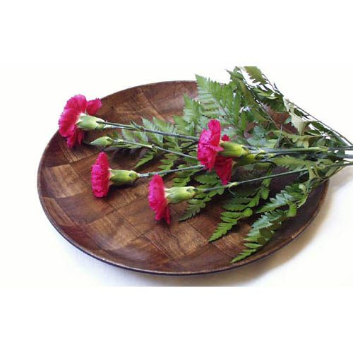 Woven Mahogany 10" Plate