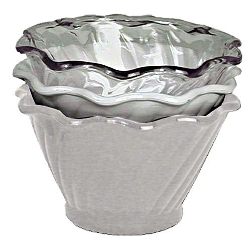 Adcraft&reg; 5 Oz. Plastic Clear Dessert Dish
