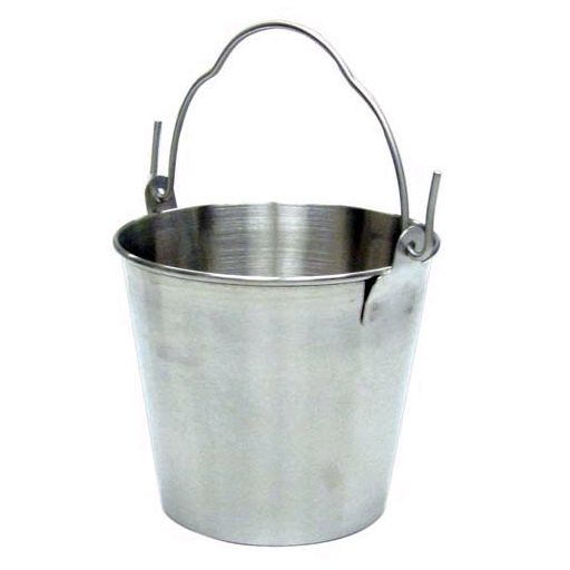 Adcraft&reg; 2 Qt. Stainless Steel Small Economy Pail