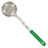 Adcraft&reg; Stainless Steel Solid 4 Oz. Green Ladoon