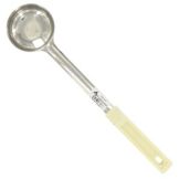 Adcraft&reg; Stainless Steel Solid 3 Oz. Beige Ladoon