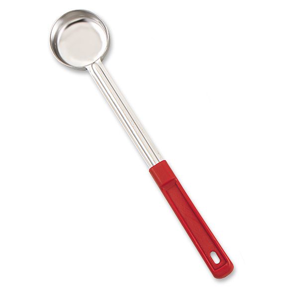 Browne Foodservice One-Piece Solid 2 Oz Spoodle w/ Red Handle
