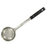 Adcraft&reg; Stainless Steel Perforated 6 Oz. Black Ladoon