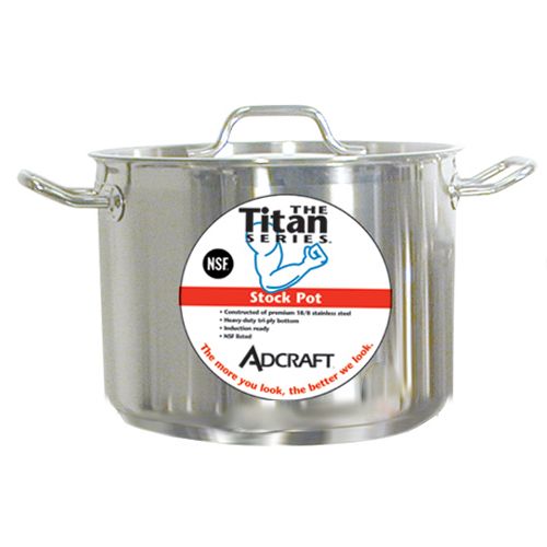Adcraft Titan Series&trade; 8 Qt. S/S Induction Stock Pot With Cover