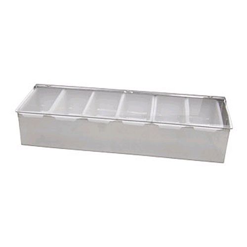 S/S Condiment Dispenser w/ 6 Compartments
