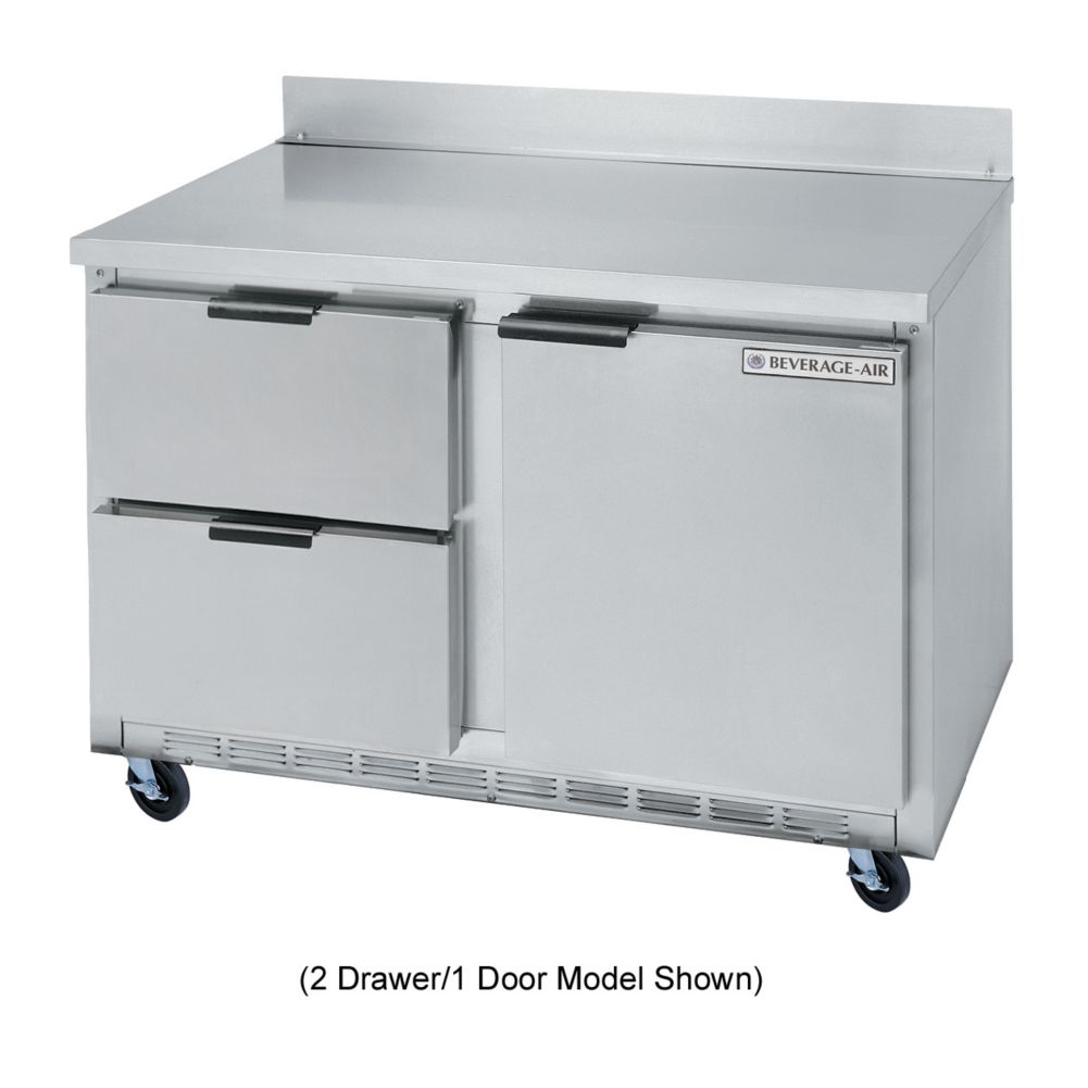 Beverage-Air 60" Stainless Steel 4-Drawer Worktop Refrigerator