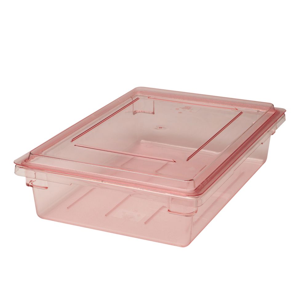 Cambro&reg; Camwear&reg; Safety Red 18 x 26 x 6 Food Storage Container