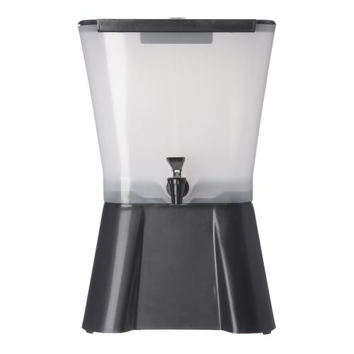 Carlisle&reg; 3 Gal. Black Square Beverage Dispenser
