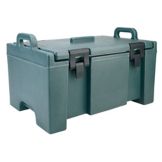 Cambro Granite Green 100 Series Ultra Food Pan Carrier with Hinged Lid