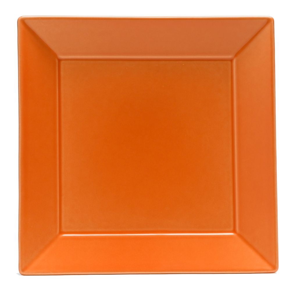 Homer Laughlin China Fiesta&reg; Tangerine 12" Square Plate