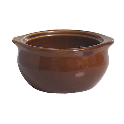 Tuxton&reg; 12 Oz. Caramel Onion Soup Crock