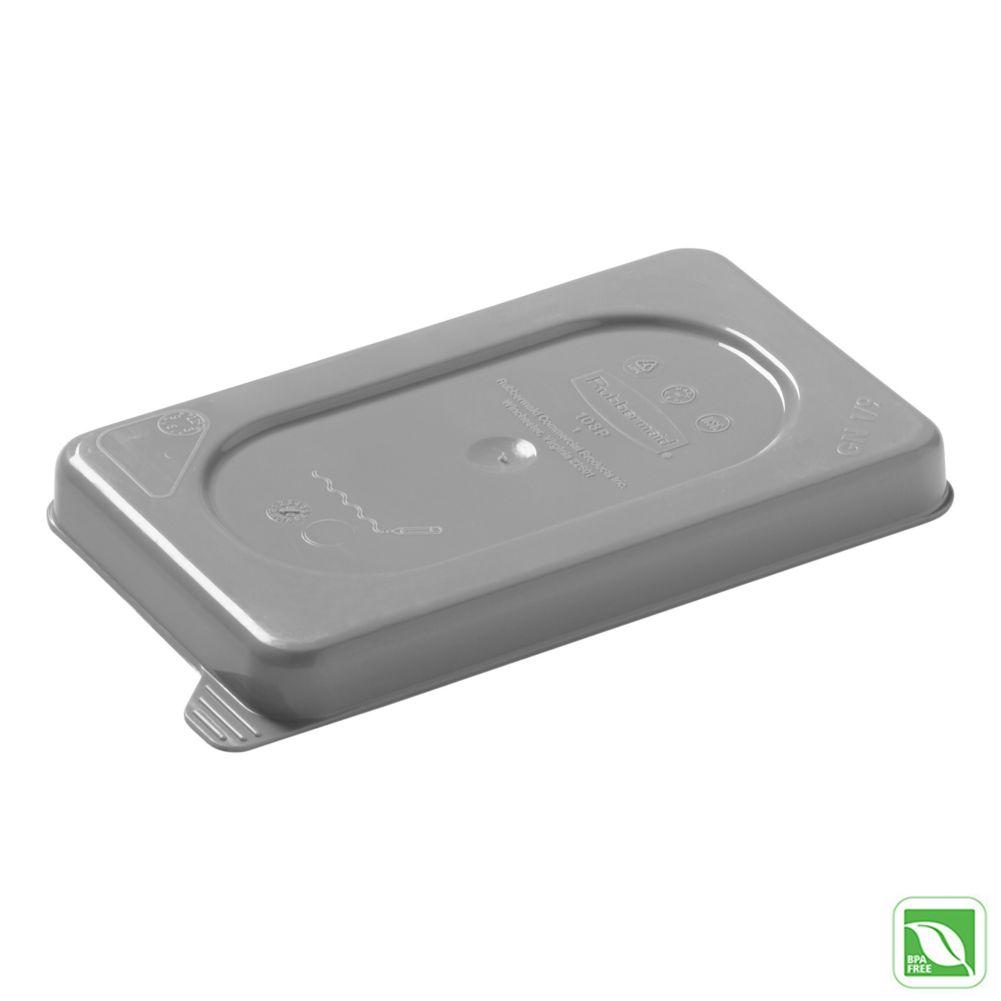 Rubbermaid Gray Secure Sealing 1/9 Size Food Pan Lid