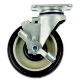 New Age 5" Diameter Swivel w/ Brake Plate Caster
