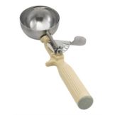 Vollrath Size 10 S/S Thumb-Action 9-3/8" Disher w/ Ivory Handle