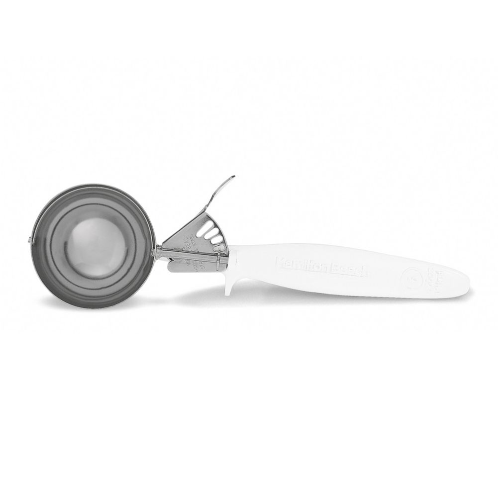 Hamilton Beach Portion Control #6 Thumb-Action Disher, White Handle