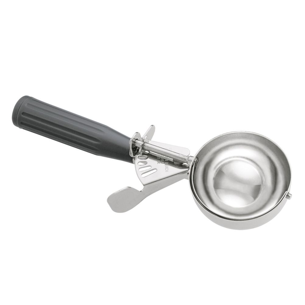 Hamilton Beach S/S Portion Control #8 Thumb-Action Disher, Grey Handle