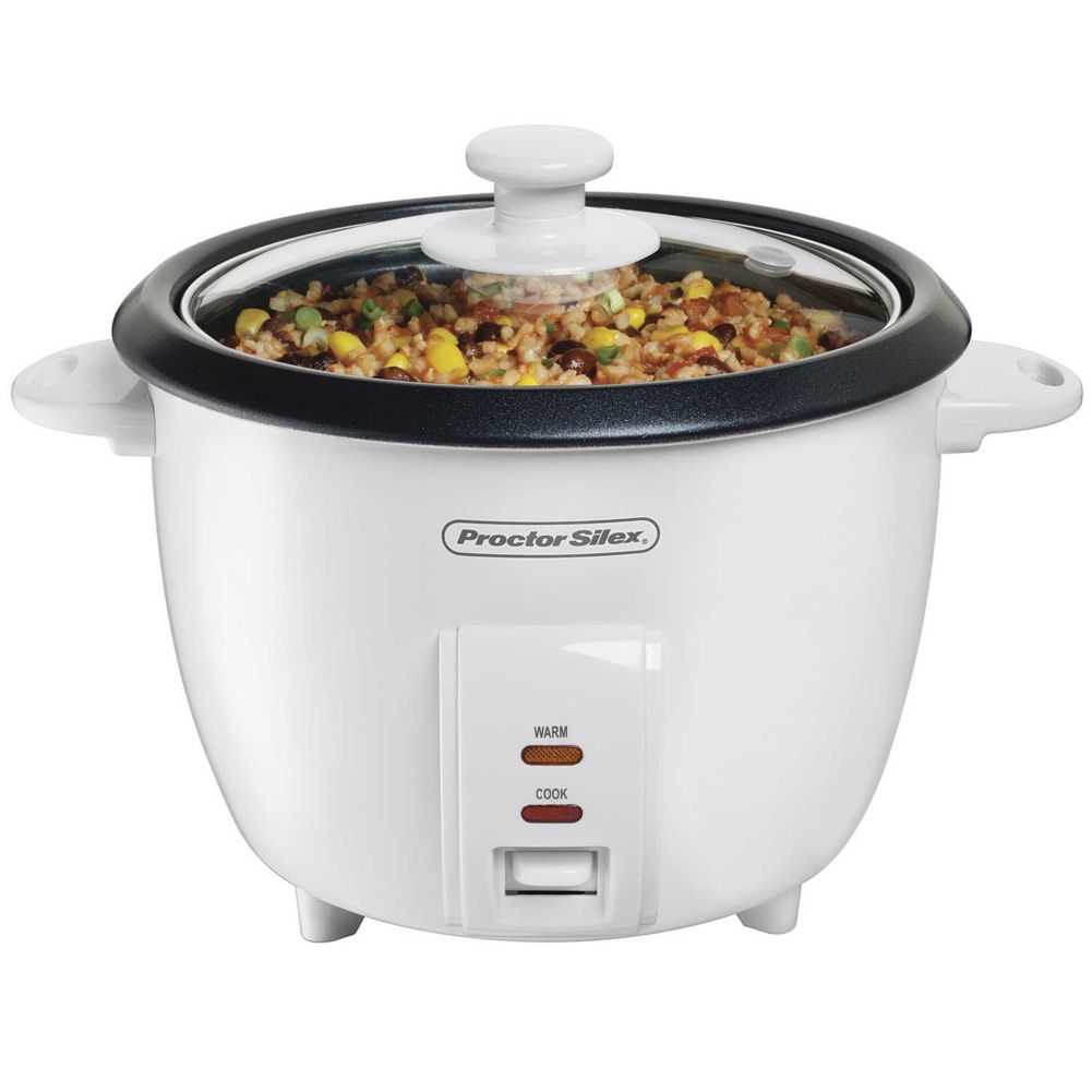 Proctor Silex 10 cup White Non-Stick Rice Cooker