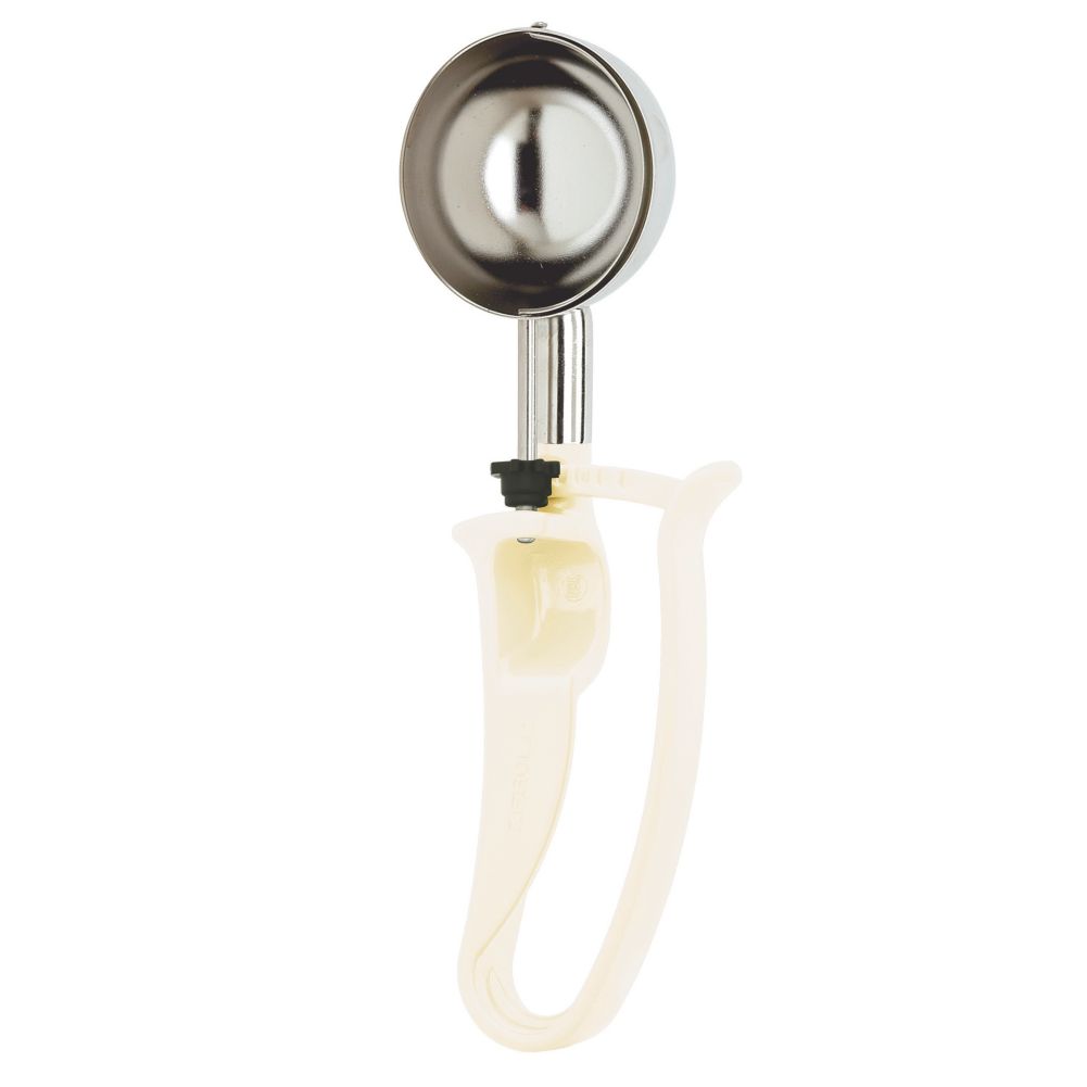 Zeroll&reg; #10 Universal EZ Ivory Handled Disher w/ Stainless Steel
