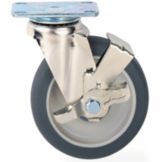 Metro 5 in. Dia. 1-1/4 in. Wide Super Erecta Dolly Plate Caster
