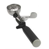 Vollrath S/S Thumb-Action #30 Disher w/ Black One-Piece Handle