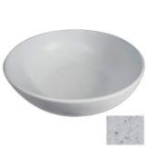 Bugambilia Medium Deep Round Buffet Bowl,  Marble White, 135-1/4 oz
