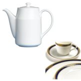 Steelite Royal Court Gold Pia Blue 26 Oz Coffee Pot