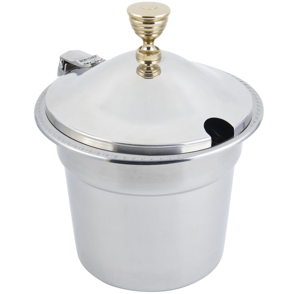Bon Chef Bolero S/S 7.5 Qt Soup Tureen w/ Hinged Cover
