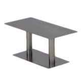 Dover Metals S/S Small Rectangular 18"H  Pillard Riser